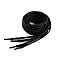 Cotton laces for shoes / sneakers / sweatshirts length 130 cm - Black (10 Pieces)