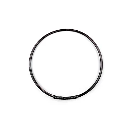 Bamboo circle hoop ø25 cm - Black (1 Piece)