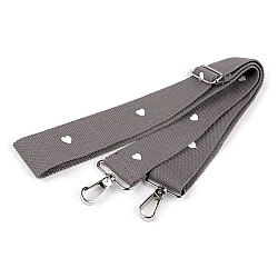 Adjustable shoulder strap replacement width 3.8 cm - Grey (1 Piece)