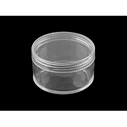 Plastic box 6x3.5 cm screw-on - Transparent (6 Pieces)