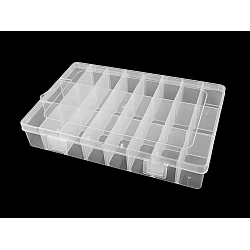 Plastic box / storage container 13x19.5x3.6 cm - Transparent (1 Piece)