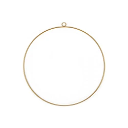 Lacquered metal circle hoop ø30 cm - Gold (1 Piece)