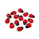 Self-adhesive wooden ladybug - Red (25 Pieces)