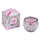 Scented candle in glass jar 90 g - Light pink (1 Piece)
