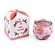 Scented candle in glass jar 90 g - Light pink (1 Piece)