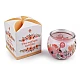 Scented candle in glass jar 90 g - Light pink (1 Piece)