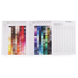 Colour card for threads - gütermann 100 m, 500 m, jeans - As pictured (1 Piece)