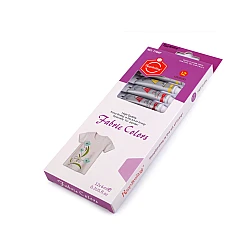 Fabric colours, 12pcs - Mix (1 Set)