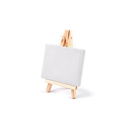 Mini painting easel with canvas - White (1 Piece)