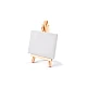 Mini painting easel with canvas - White (1 Piece)