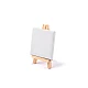 Mini painting easel with canvas - White (1 Piece)