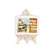 Mini painting easel with canvas - White (1 Piece)