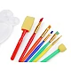 Art palette with paint brushes for painting - As pictured (1 Set)
