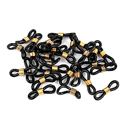 Silicone eyeglass hooks - Black (30 Pieces)