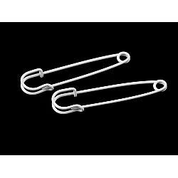 Knitting stitch holders / yarn safety pins - White (2 Pieces)