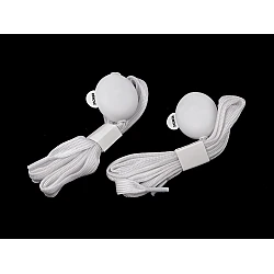 Led light up shoelaces length 120 cm - White (1 Pair)