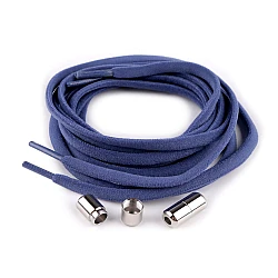 Elastic self-tying laces length 100 cm - Blue (1 Pair)
