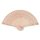 Bamboo hand fan - Natural light (10 Pieces)