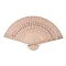 Bamboo hand fan - Natural light (1 Piece)
