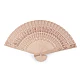 Bamboo hand fan - Natural light (10 Pieces)