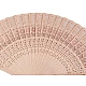 Bamboo hand fan - Natural light (10 Pieces)