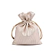 Satin gift bag 10x13 cm with lurex - Vintage pink light (1 Piece)
