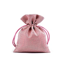 Satin gift bag 10x13 cm with lurex - Vintage pink light (1 Piece)