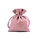 Satin gift bag 10x13 cm with lurex - Vintage pink light (1 Piece)