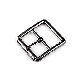 Metal buckle, pulling hole 30 mm - Black nickel (1 Piece)