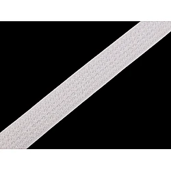 Mixed hook & loop on one tape width 20 mm - White (1 Meter)