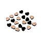 Mini wooden heart to glue on ø10 mm - Red (20 Pieces)
