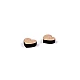 Mini wooden heart to glue on ø10 mm - Red (20 Pieces)
