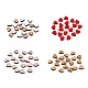 Mini wooden heart to glue on ø10 mm - Red (20 Pieces)