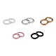 Wooden colored ring, outer diameter ø50 mm - Silver (20 Pieces)