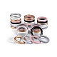 Wooden colored ring, outer diameter ø50 mm - Silver (20 Pieces)