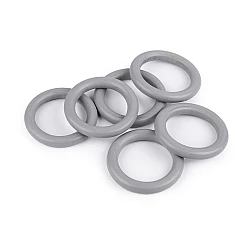 Wooden colored ring, outer ø58 mm - Grey (10 Pieces)