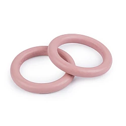 Wooden colored ring, outer diameter ø70 mm - Powder (10 Pieces)