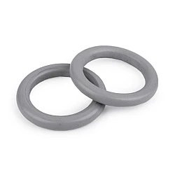 Wooden colored ring, outer diameter ø70 mm - Grey (10 Pieces)