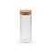 Glass vials / mini glass jars with cork - Transparent (4 Vials)