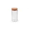 Glass vials / mini glass jars with cork - Transparent (4 Vials)