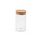 Glass vials / mini glass jars with cork - Transparent (4 Vials)