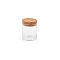 Glass vials / mini glass jars with cork - Transparent (4 Vials)