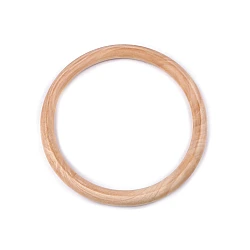 Wooden hoop for macrame or handbag handles - Natural light (1 Piece)