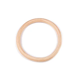 Wooden hoop for macrame or handbag handles - Natural light (1 Piece)