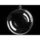 Clear acrylic fillable ball ornament ø12 cm - Transparent (6 Pieces)