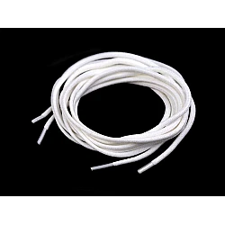 Reflective laces for shoes, sneakers, sweatshirts, length 130 cm - White (10 Pieces)
