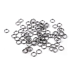 Double split ring ø8 mm - Black nickel (20 Grams)