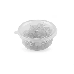 Loose cover pins 'twist' / twist pins - Transparent (1 Box)