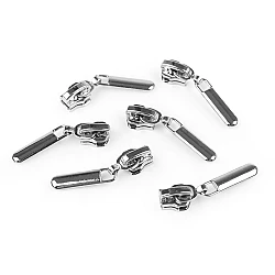 Decorative slider for metal zippers no 5 - Nickel (10 Pieces)
