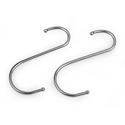 Metal hook 10 cm - Nickel (5 Pieces)